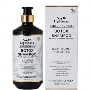 شامپو ضد شوره و ضد ریزش بوتاکس لایتنس Lightness حجم 800 میل