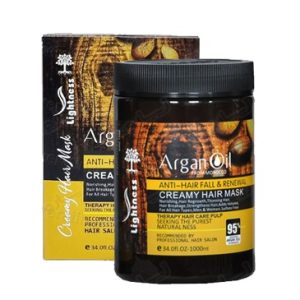 ماسک مو بدون سولفات لایتنس Lightness حاوی روغن آرگان حجم 1000 میل