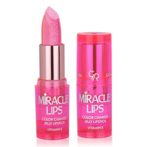 رژ لب حرارتی ژله ای گلدن رز Golden rose مدل Miracle Lips شماره 101 رنگ Berry Pink