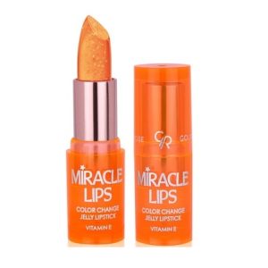 رژ لب حرارتی ژله ای گلدن رز Golden rose مدل Miracle Lips شماره 103 رنگ Natural Pink