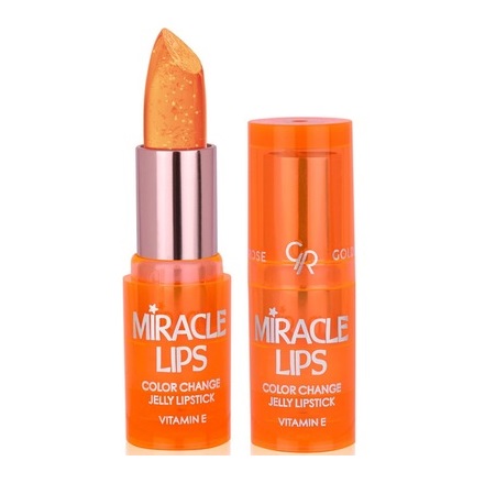 رژ لب حرارتی ژله ای گلدن رز Golden rose مدل Miracle Lips شماره 103 رنگ Natural Pink