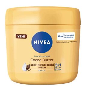 کرم مرطوب کننده دست و بدن نیوا Nivea کره کاکائو و ویتامین E حجم 400 میل