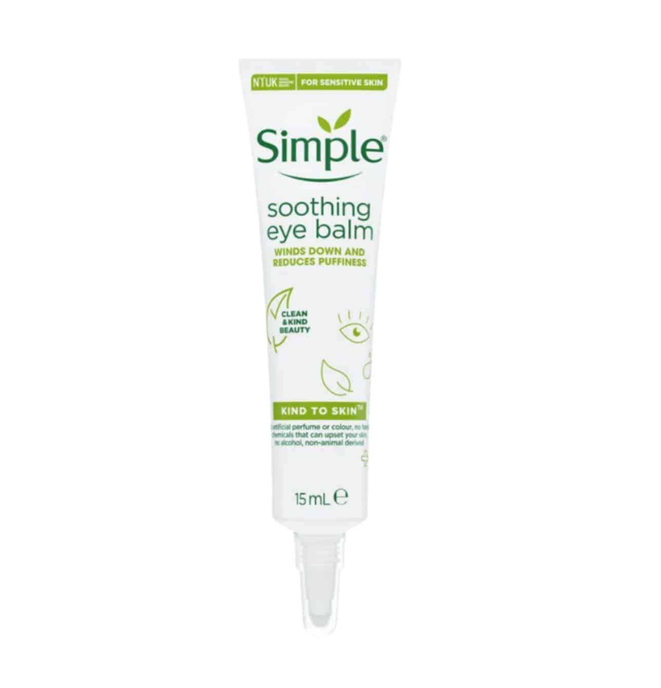 دور چشم بالمی سیمپل Simple مدل Soothing Eye Balm حجم 15 میل