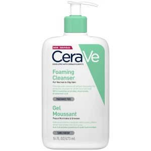 ژل شستشو سراوی Cerave مدل Foaming Cleanser پوست نرمال تا چرب حجم 473 میل