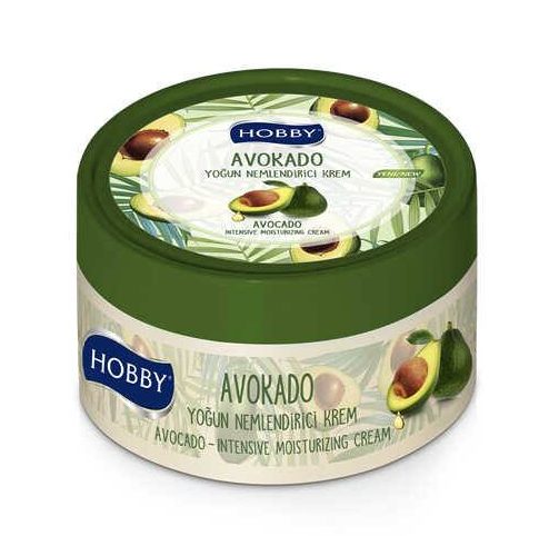 کرم مرطوب کننده دست و صورت هوبی HOBBYحاوی عصاره آووکادو حجم 250 میل