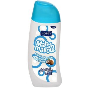 شامپو بدن هوبی Hobby مدل Marshmallow حاوی روغن نارگیل حجم 500 میل