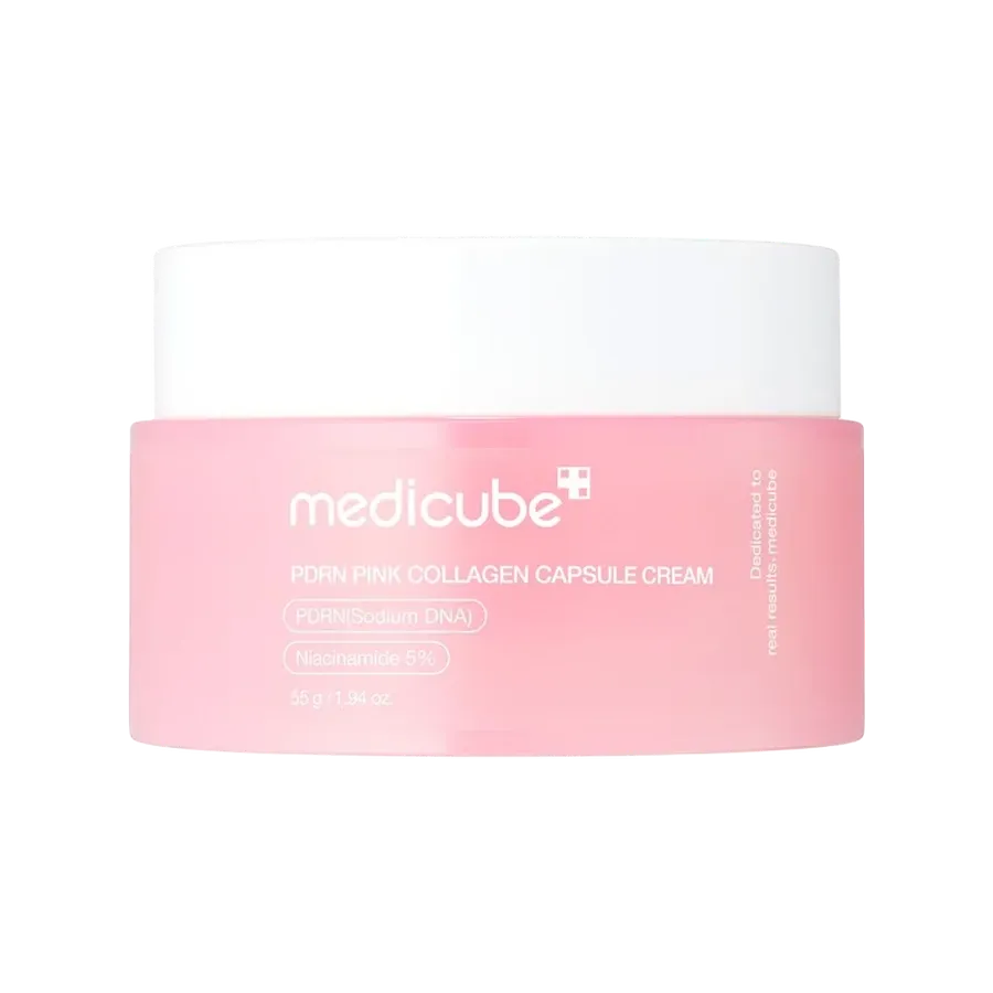 کرم کپسولی PDRN و کلاژن مدی کیوب Medicube روشن کننده و ضد چروک وزن 55 گرم