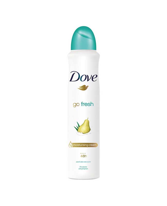 اسپری ضد تعریق زنانه داو Dove مدل pear and aloe vera حجم 250 میل