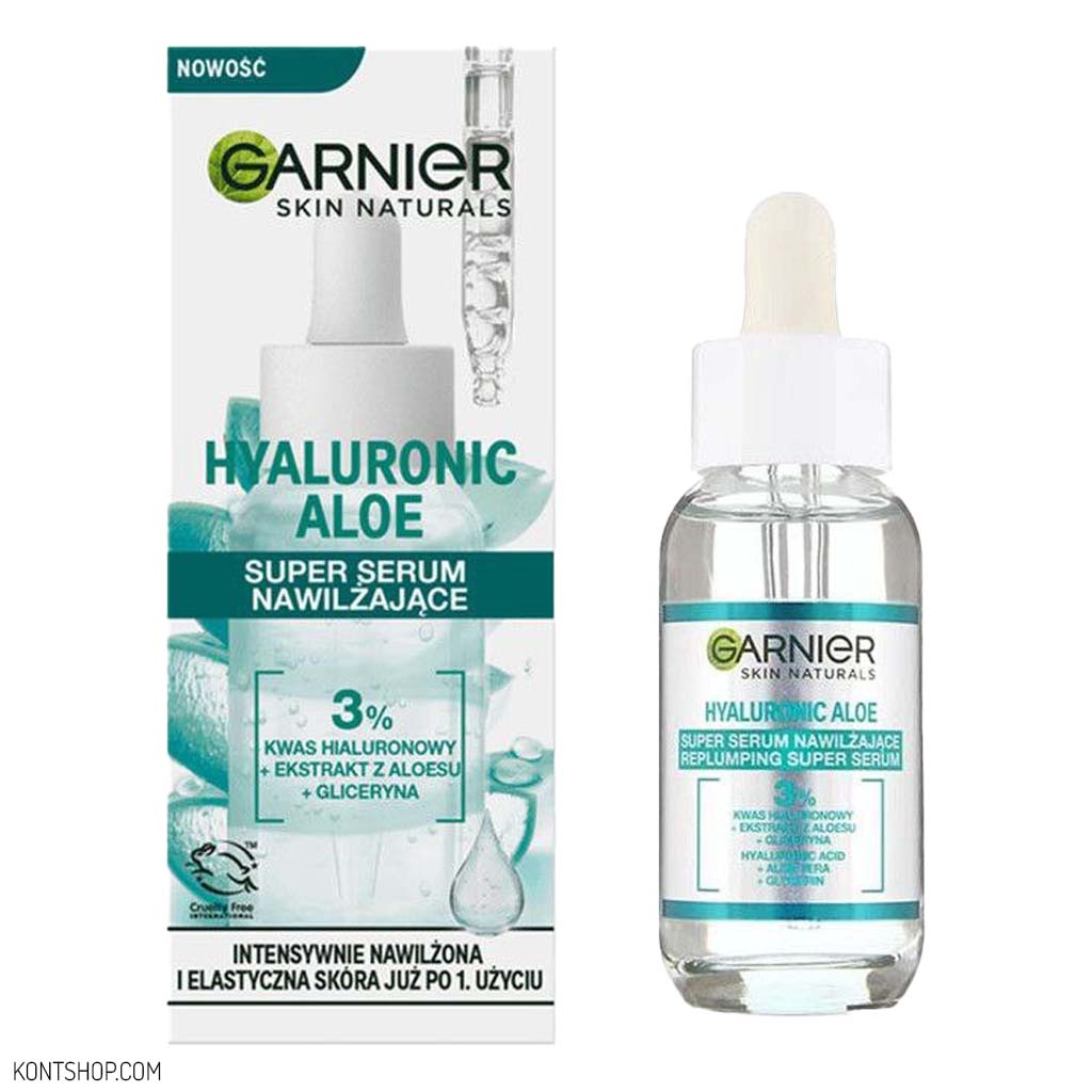 سرم آبرسان هیالورونیک اسید و آلو ورا گارنیر Garnier حجم 30 میل