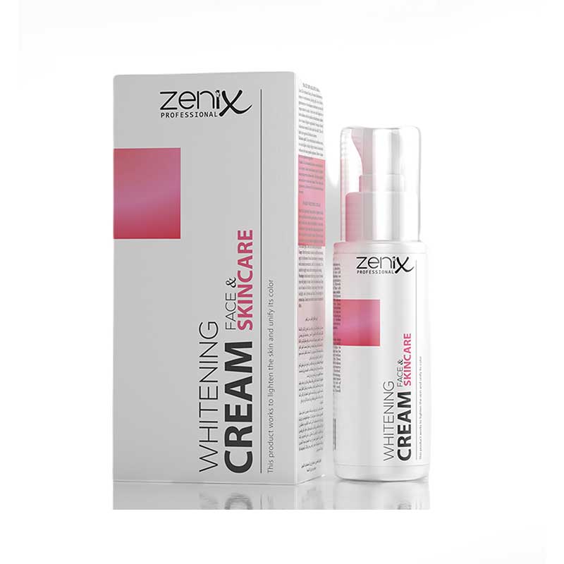 کرم روشن کننده و ضد لک صورت و نقاط سیاه بدن زنیکس Zenix حجم 75 میل