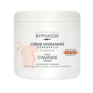 کرم دست و بدن بایفاس Byphasse رایحه بادام شیرین حجم 500 میل