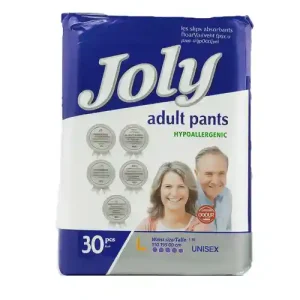 پوشک بزرگسال جولی بسته 30 عددی در سایز لارج ترکیه joly adult pants