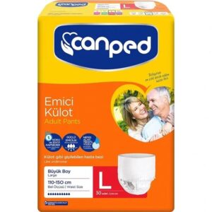 پوشک بزرگسال جان پد شورتی سایز لارج بسته 30 عددی canped