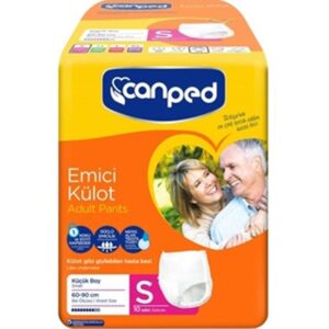 پوشک بزرگسال شورتی جان پد Can ped سایز کوچک اسمال S بسته 9 عددی