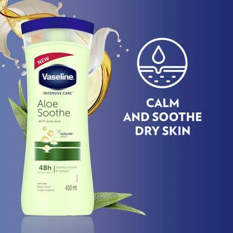  لوسیون بدن وازلین Vaseline حاوی عصاره آلوئه ورا حجم 200میل