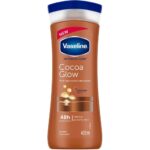 لوسیون بدن وازلین Vaseline مدل Cocoa Glow رایحه کاکائو حجم 400 میل