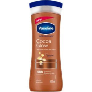 لوسیون بدن وازلین Vaseline مدل Cocoa Glow رایحه کاکائو حجم 400 میل