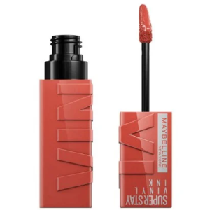 رژ لب مایع براق میبلین Maybelline مدل Super Stay Vinyl Ink شماره 15 PEACHY
